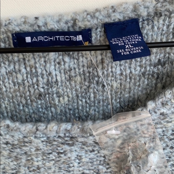 Architect Blue long sleeve sweater, size XL NWOT - Picture 6 of 13